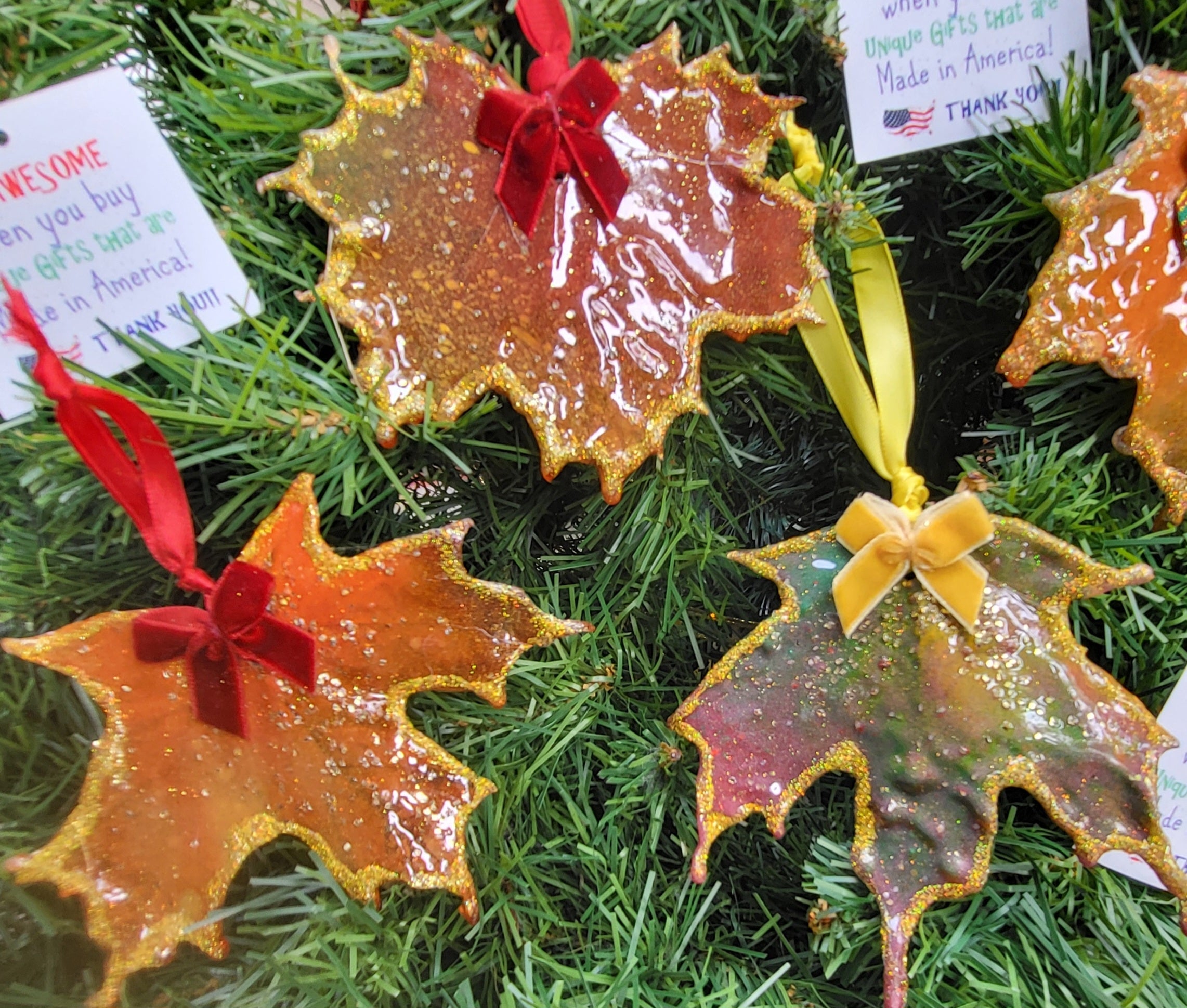Maple Leaf Ornaments