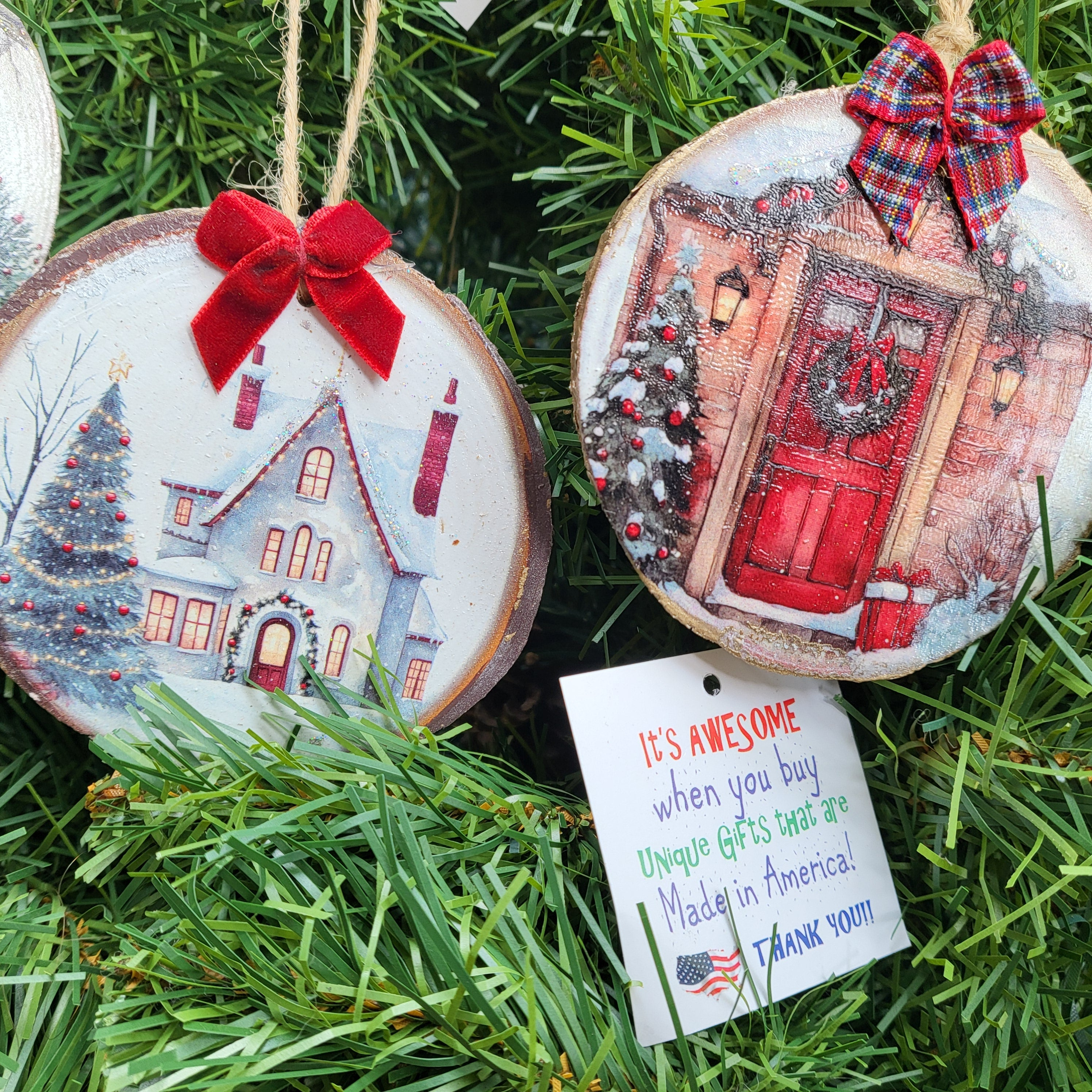 Woodsie Wood Art Ornaments