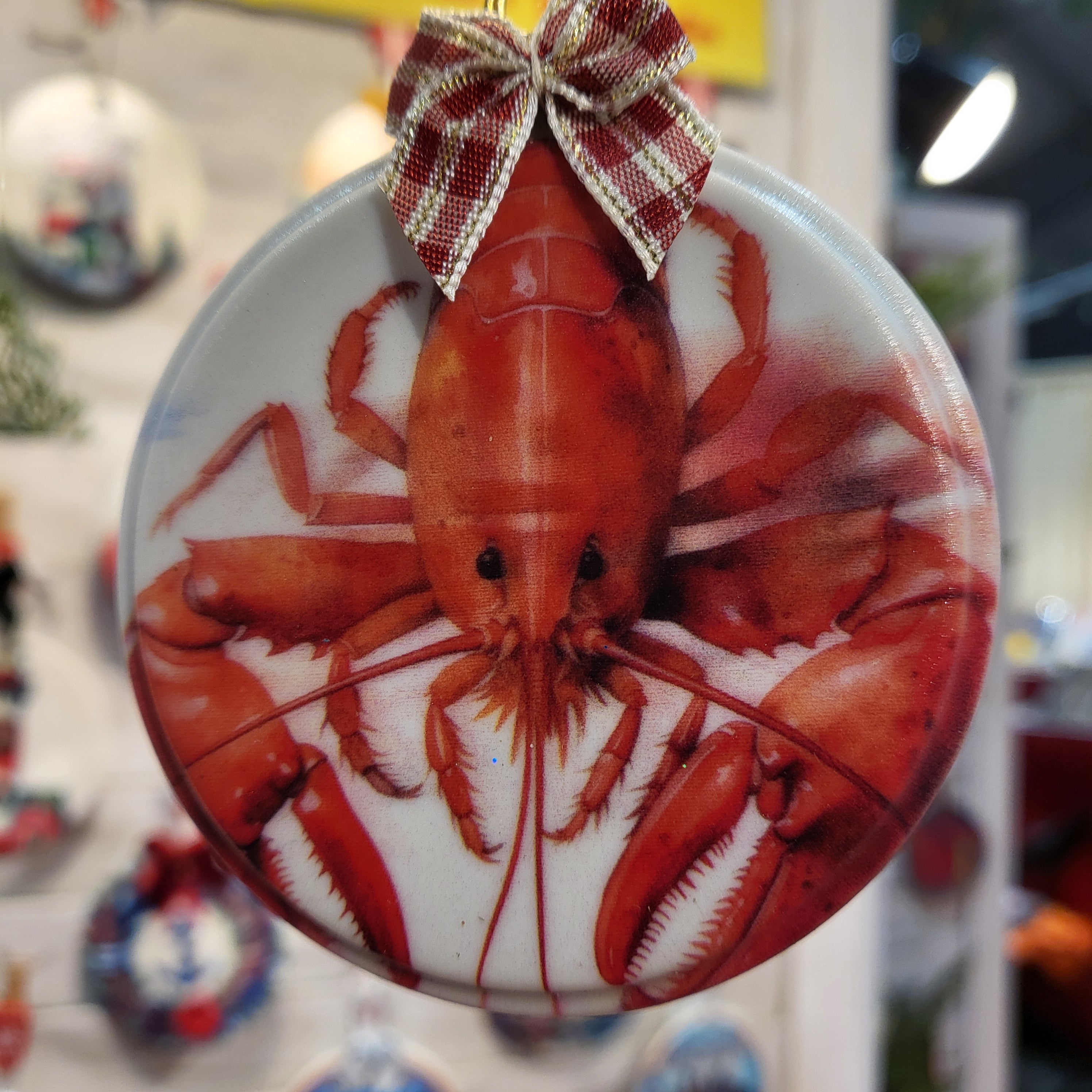 Lobster on Ceramic Art Ornament