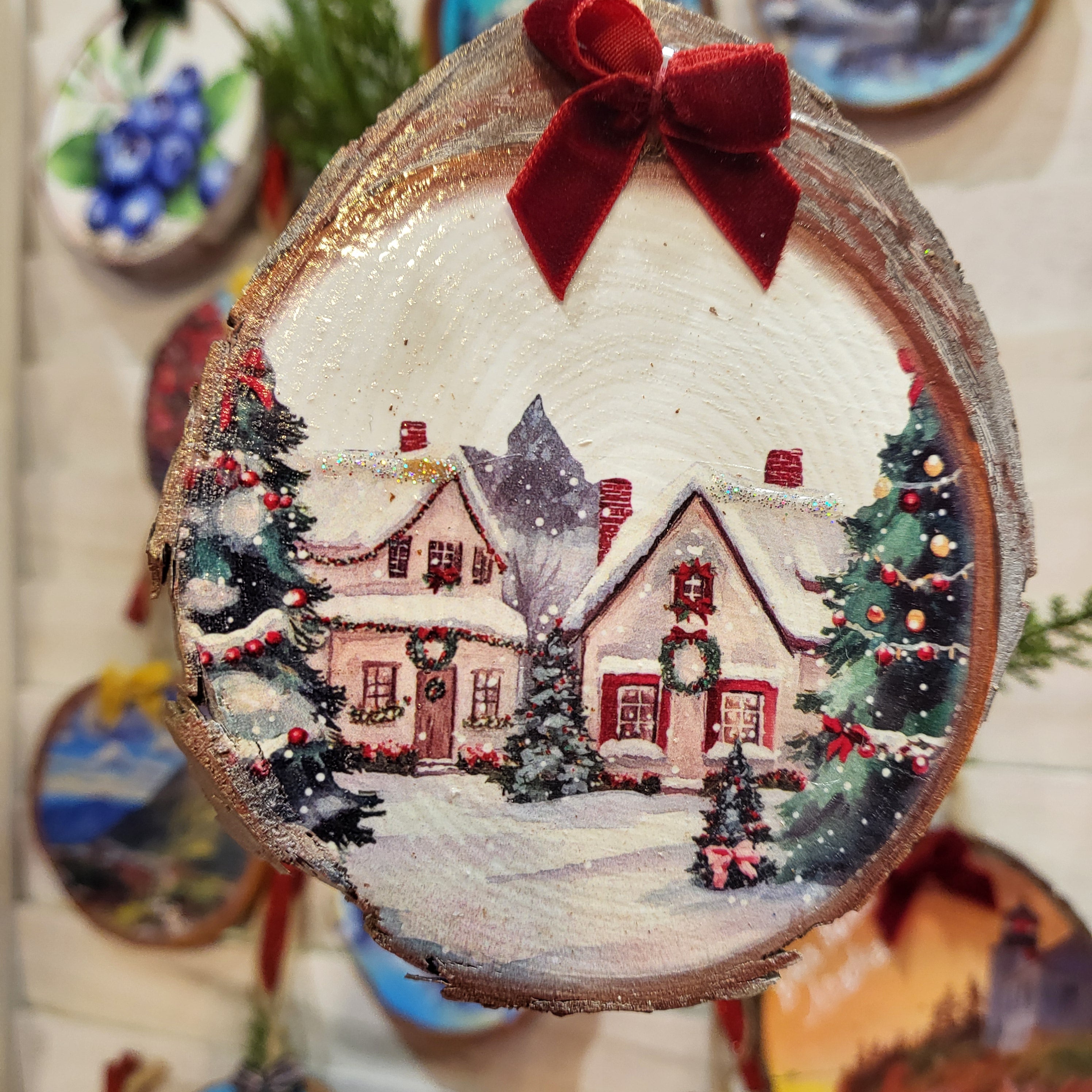 Winter Homes Woodsie Art Ornament